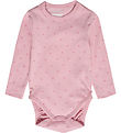 Hummel Bodysuit l/s - hnlMini Bee Aop - Pink Nectar