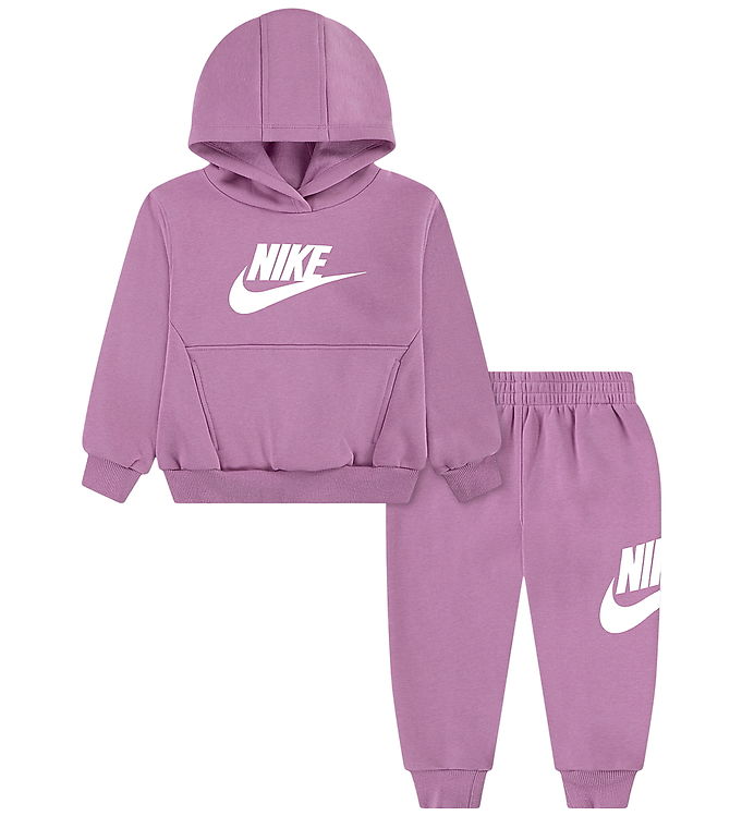 Nike Sweatsæt - Crew - Light Magenta