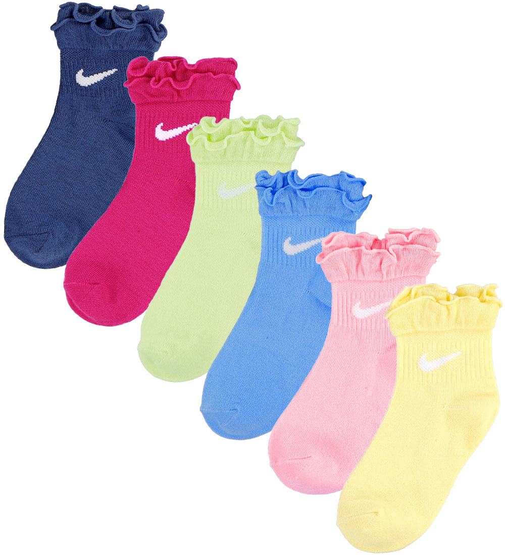 Nike Socquettes - 6 Pack - Vif Rose av bouriffer - Nike - 23527 - Chaussettes 21 €