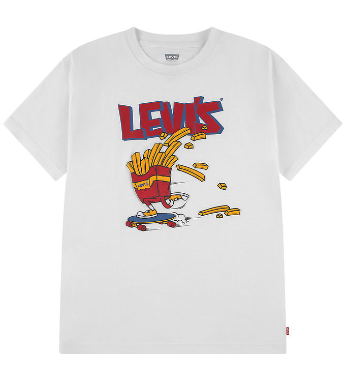 Levis T-shirt - Bright White m. Print