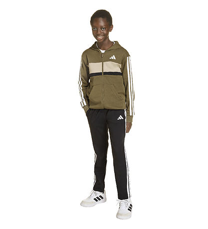 adidas Performance Træningssæt - J 3S Tib FT TS - Olistr/White/W