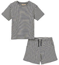 Wheat Shortssæt - Fabian - Navy Rib Stripe