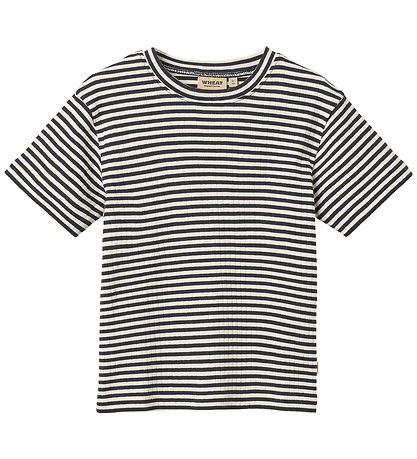 Wheat Shortssæt - Fabian - Navy Rib Stripe