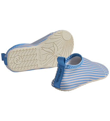 Wheat Badesko - Dolphin - Blue Swim Stripe