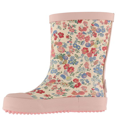 Wheat Gummistøvler - Muddy - Flowers and Seashells