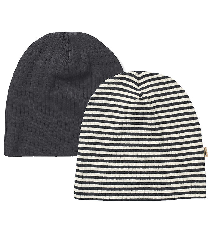 Wheat Huer - Rib - 2-pak - Aidan - Navy Rid Stripe