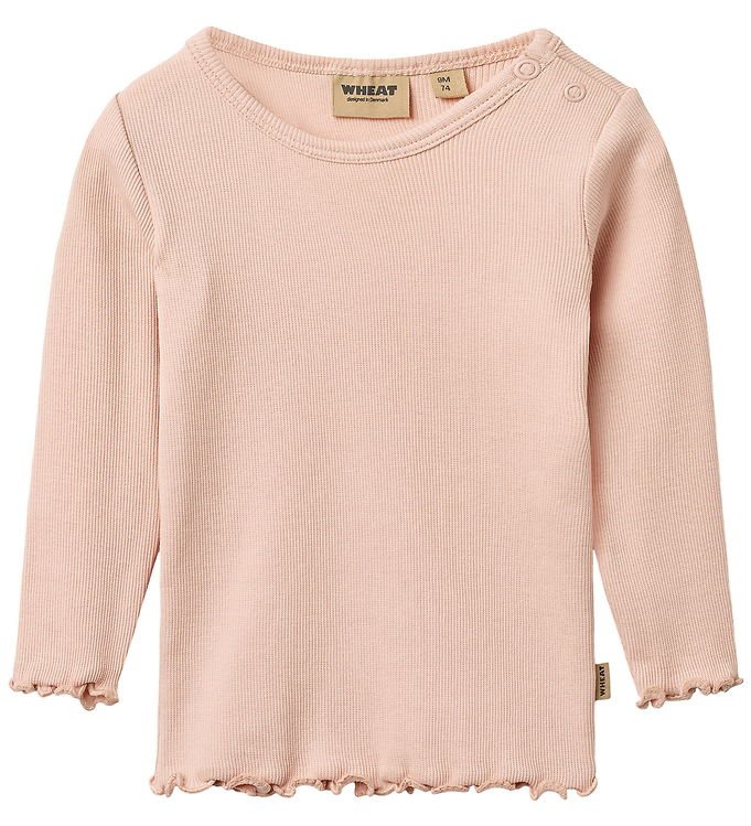 Wheat Bluse - Rib - Ida - Powder