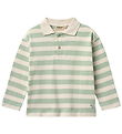 Wheat Polobluse - Fred - Mint Stripe