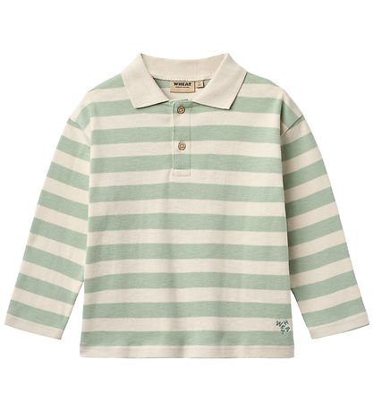 Wheat Polobluse - Fred - Mint Stripe