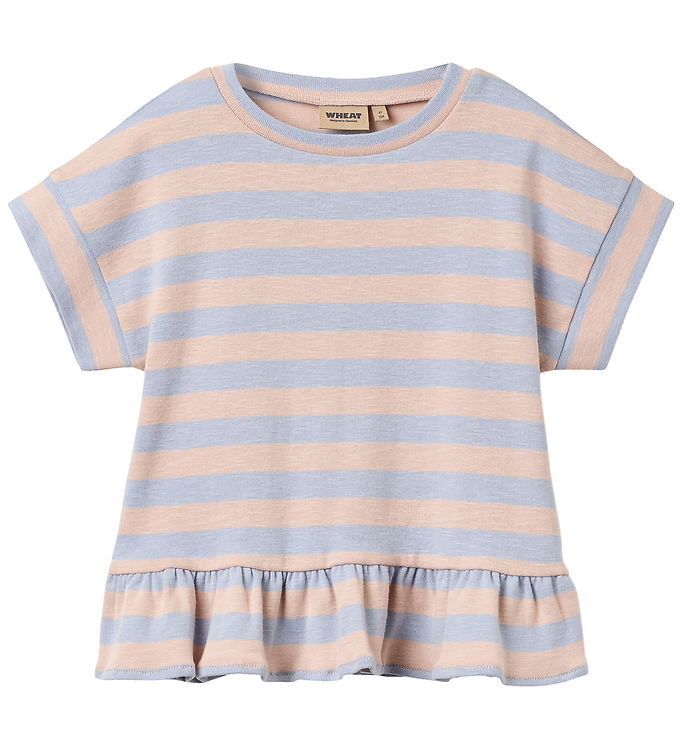 Wheat T-shirt - Marie - Powder Stripe