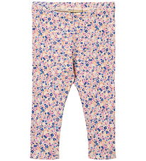 Wheat Leggings - Rib - Jules - Pink Blue Flowers