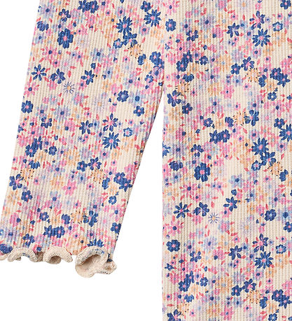 Wheat Body l/æ - Rib - Rie - Pink Blue Flowers