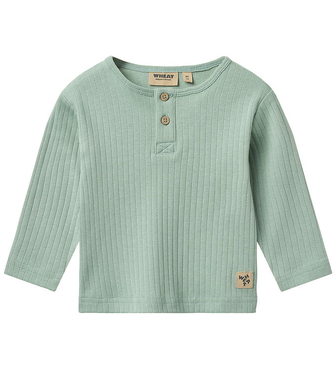 Wheat Bluse - Rib - Morris - Green Pool billede