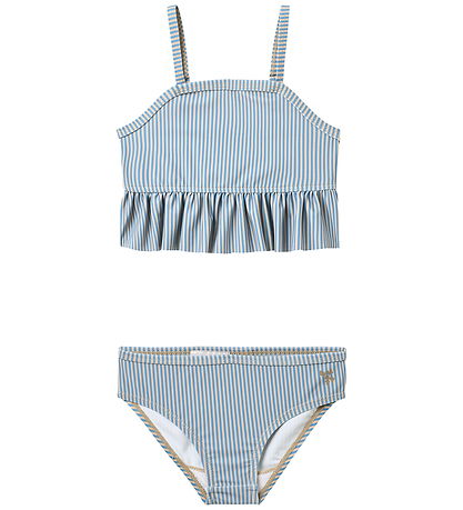Wheat Bikini - UV40+ - Lærke - Blue Swim Stripe