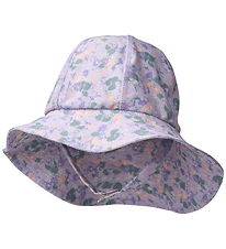 Wheat Badehat - UV40+ - Bora - Purple Light Petunias