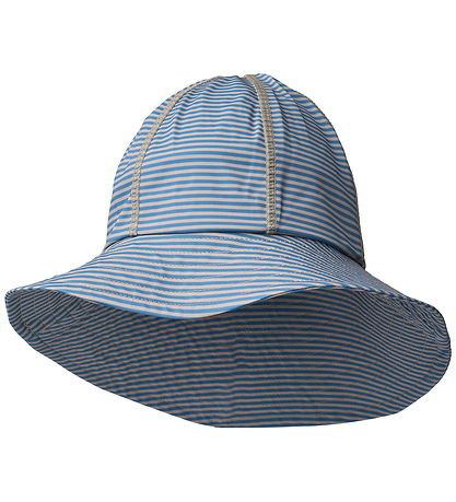 Wheat Badehat - UV40+ - Bora - Blue Swim Stripe