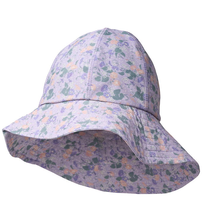 Wheat Badehat - UV40+ - Bora - Purple Light Petunias