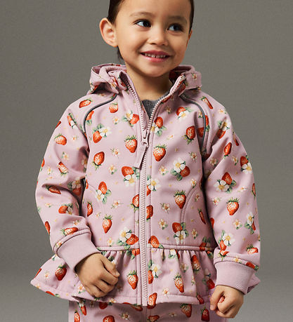 Name It Softshelljakke m. Fleece - NkmAlfa08 - Keepsake Lilac/ST