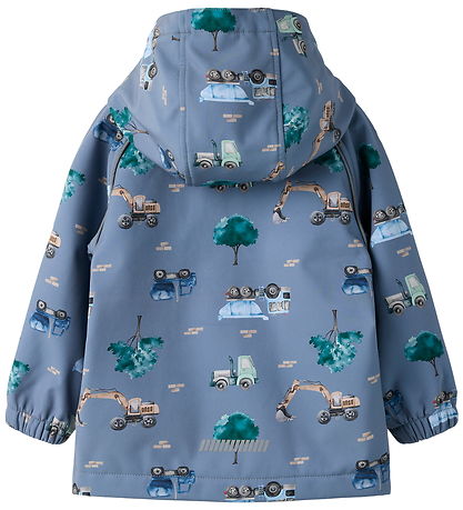 Name It Softshelljakke m. Fleece - NmmAlfa08 - Flint Stone/WORK 