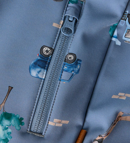 Name It Softshelljakke m. Fleece - NmmAlfa08 - Flint Stone/WORK 