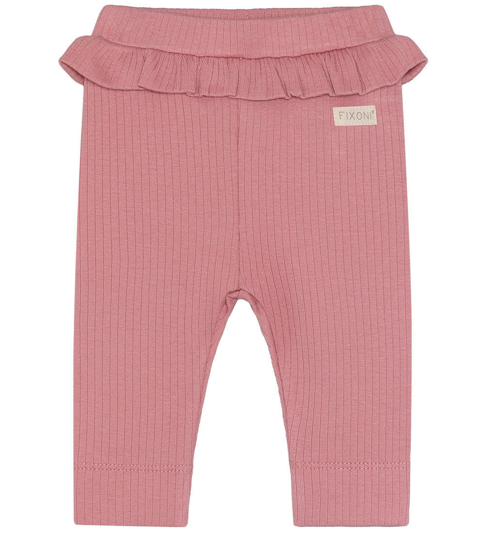 Fixoni Hosen - Rib - Dusty Rose - Fixoni - 2 Jahre (92) - Hosen - Baumwolle
