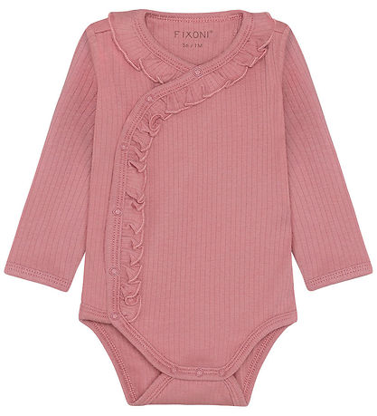 Fixoni Slå-om Body l/æ - Rib - Dusty Rose