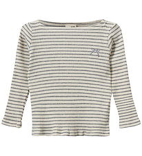 Sofie Schnoor Blouse - Rib - StephieKB - Grey Striped