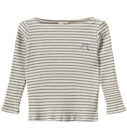 Sofie Schnoor Blouse - Rib -StephieKB - Grey Striped