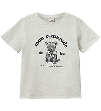 Sofie Schnoor T-shirt - EllieKB - Light Grey Melange