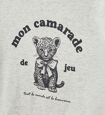 Sofie Schnoor T-shirt - EllieKB - Light Grey Melange