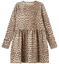 Sofie Schnoor Kjole - Bomuld/Viskose - BerraKB - AOP Beige Leopa