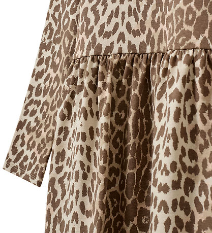 Sofie Schnoor Kjole - Bomuld/Viskose - BerraKB - AOP Beige Leopa