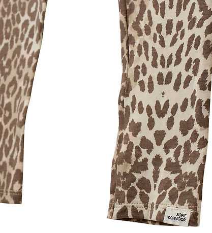 Sofie Schnoor Leggings - Bomuld/Viskose - NalineKB - AOP Beige L