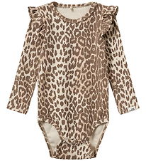 Sofie Schnoor Body l/æ - Bomuld/Viskose - DicteKB - AOP Beige Le