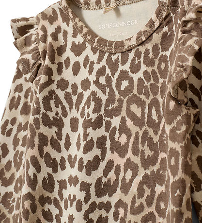 Sofie Schnoor Body l/æ - Bomuld/Viskose - DicteKB - AOP Beige Le