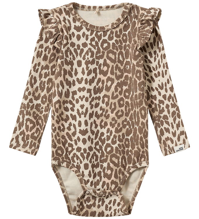 Sofie Schnoor Body l/æ - Bomuld/Viskose - DicteKB - AOP Beige Le