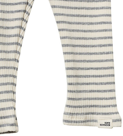 Sofie Schnoor Leggings - Rib - NalineKB - Grey Striped