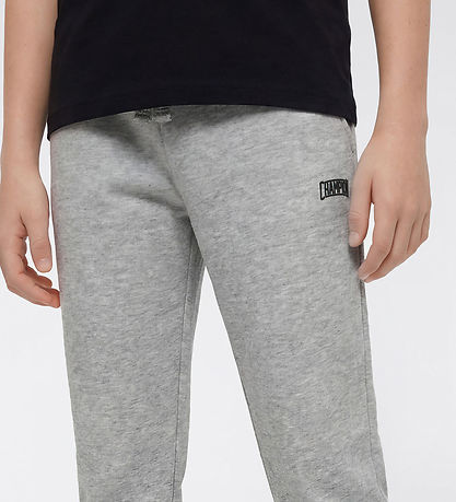 Champion Sweatpants - Grey Melange m. Logo