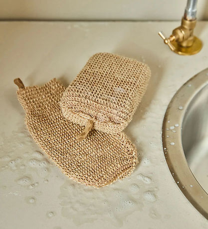 Meraki Svamp Og Eksfolierende Handske - MKJute - Natur