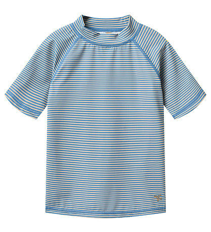 Wheat Badebluse - UV40+ - Jackie - Blue Swim Stripe