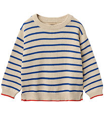 Wheat Bluse - Strik - Morgan - True Blue Stripe