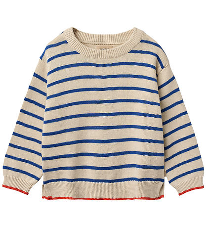 Wheat Bluse - Strik - Morgan - True Blue Stripe