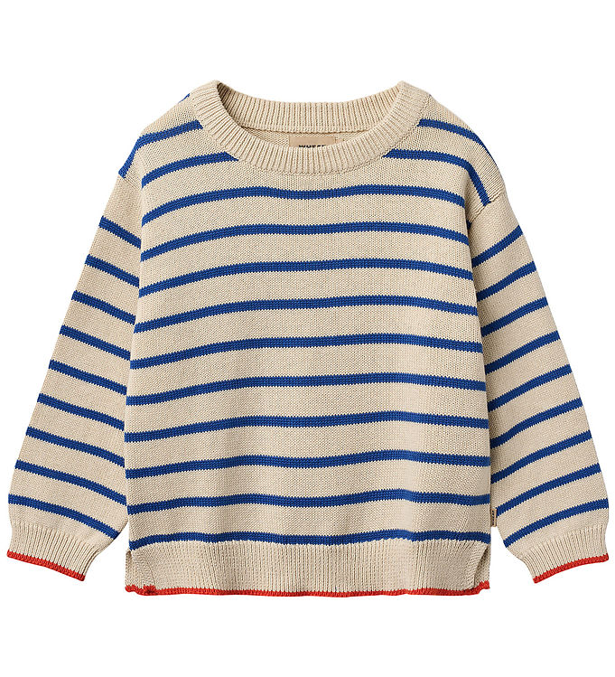Wheat Bluse - Strik - Morgan - True Blue Stripe