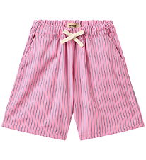 Wheat Shorts - Coral - Pink Stripe