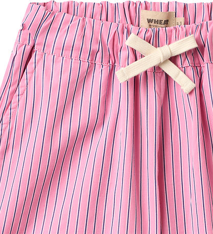 Wheat Shorts - Coral - Pink Stripe