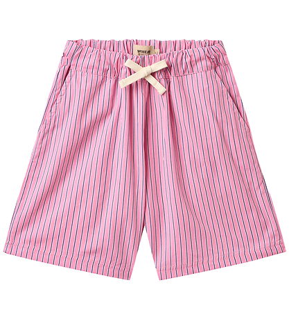 Wheat Shorts - Coral - Pink Stripe