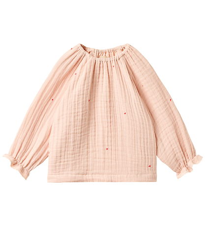 Wheat Bluse - Musselin - Merle - Powder Hearts