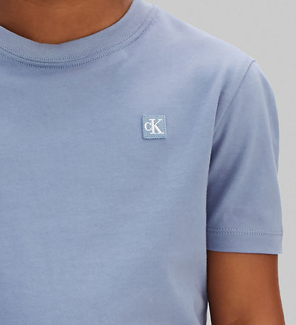 Calvin Klein T-shirt - Mono Mini Badge - Infinity Blue