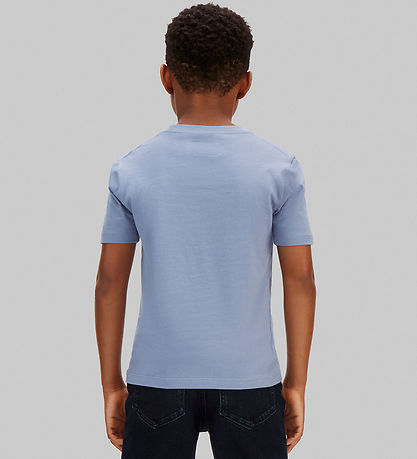 Calvin Klein T-shirt - Mono Mini Badge - Infinity Blue