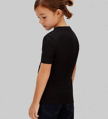 Calvin Klein T-shirt - Mono Mini Badge - Sort